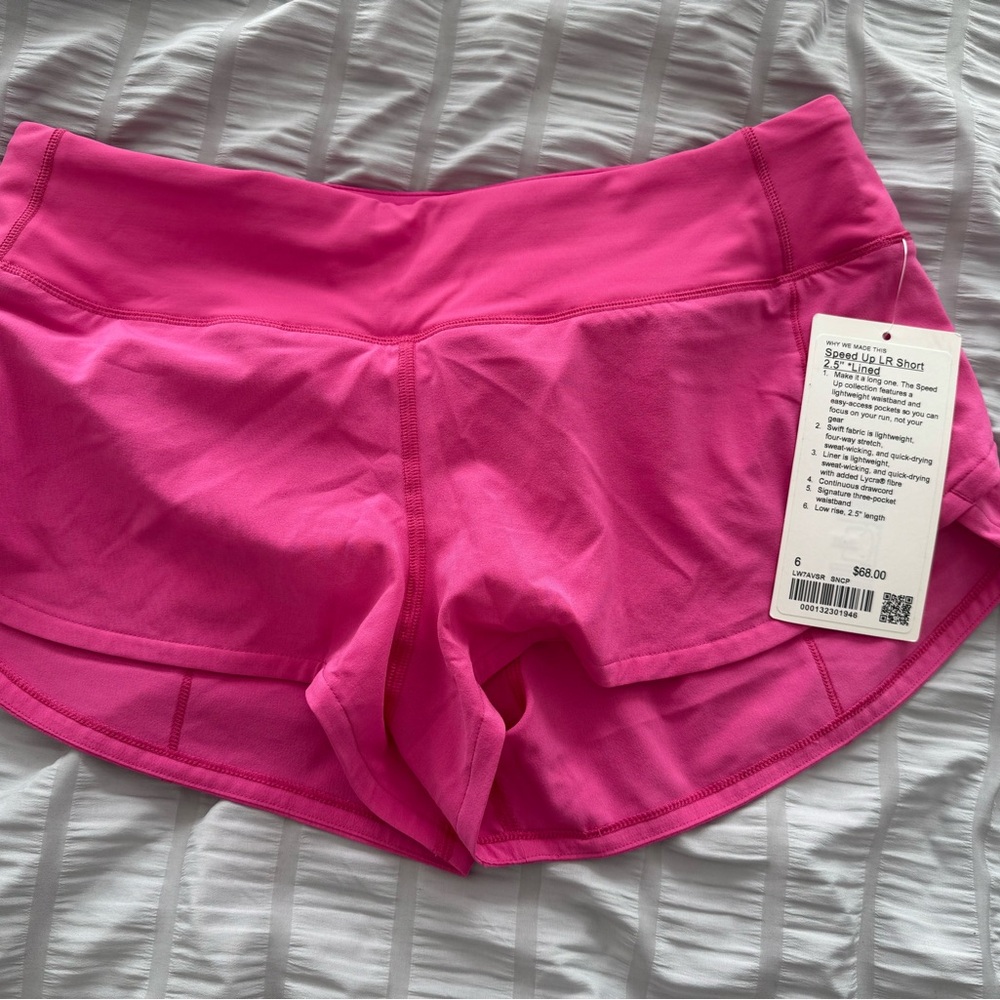 Lululemon Athletica Bright Pink Athletic Shorts